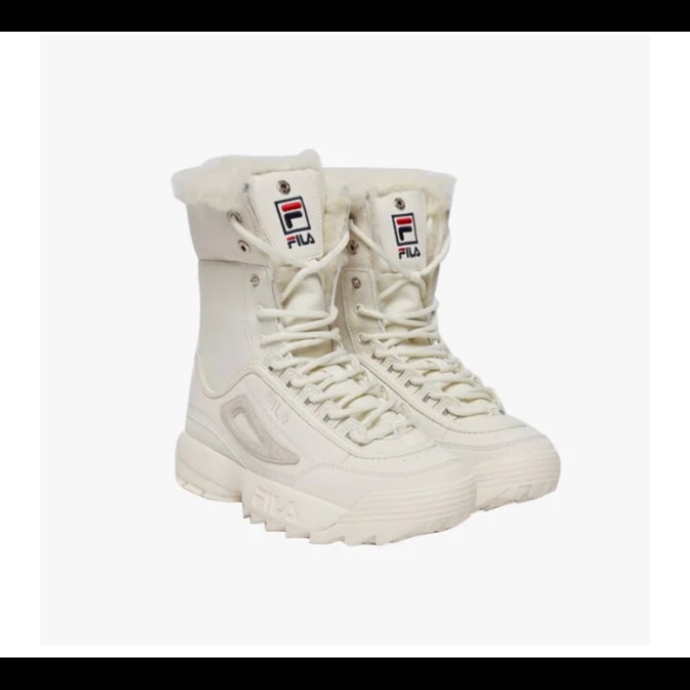 FILA White Snow Boots